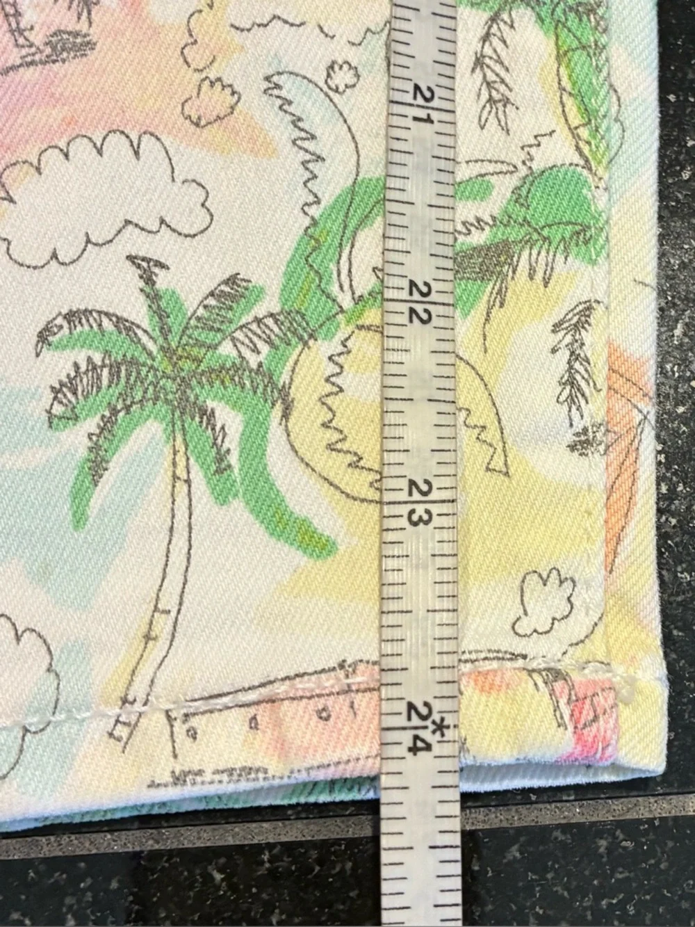 Talbots Pants Flawless High Waist Jeggings Crop Tropical Print SZ. 10 Women’s - Picture 12 of 14